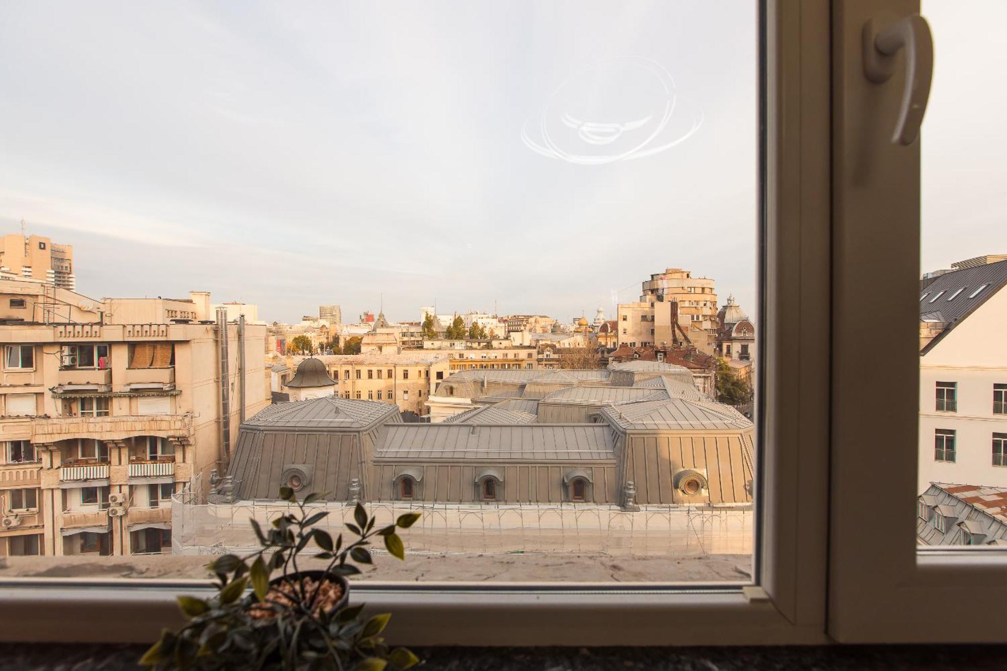 Royalty Apt With City Views On Calea Victoriei Bucarest Esterno foto