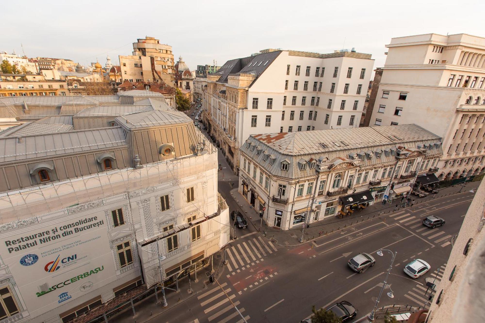 Royalty Apt With City Views On Calea Victoriei Bucarest Esterno foto